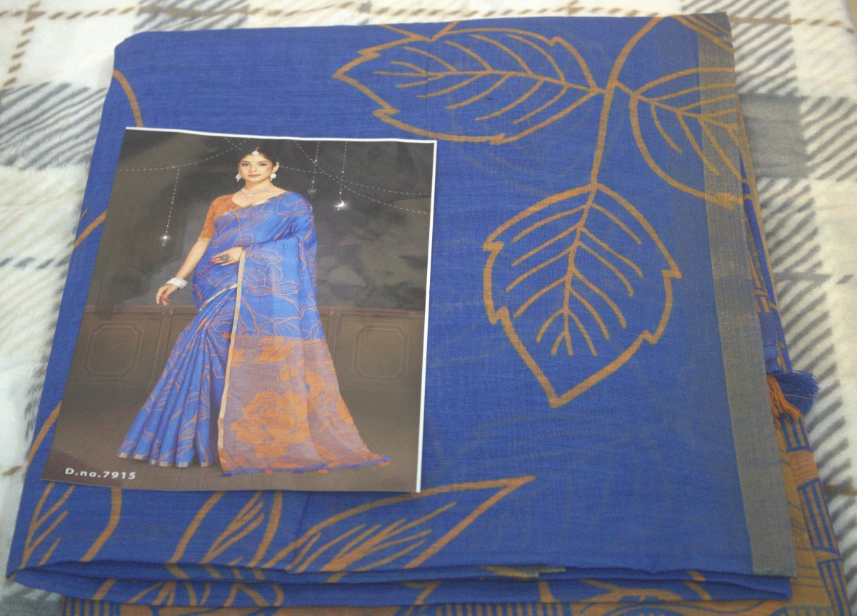 TRENDY LINEN SAREE