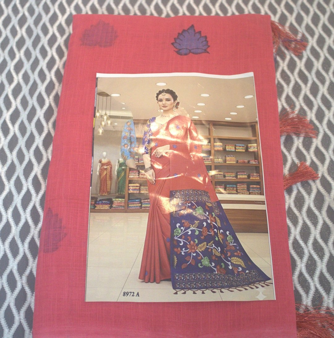 PINK KALAMKARI LINEN