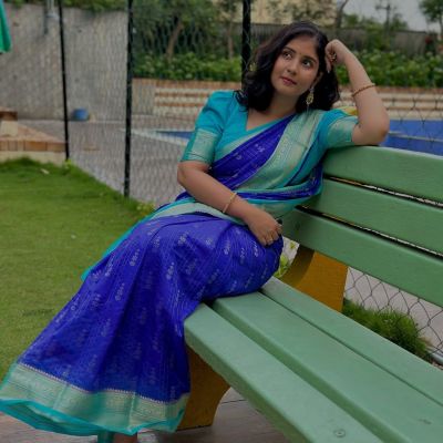 Chiniya Soft Silk Saree (celebrity  Inspired saree)