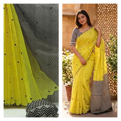 linen saree