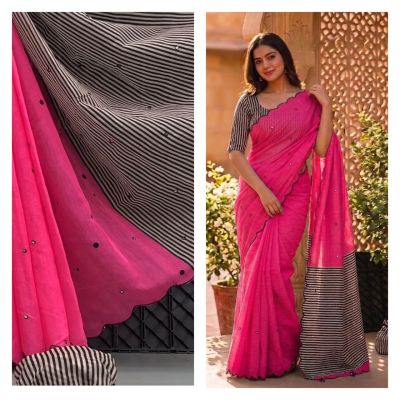linen saree