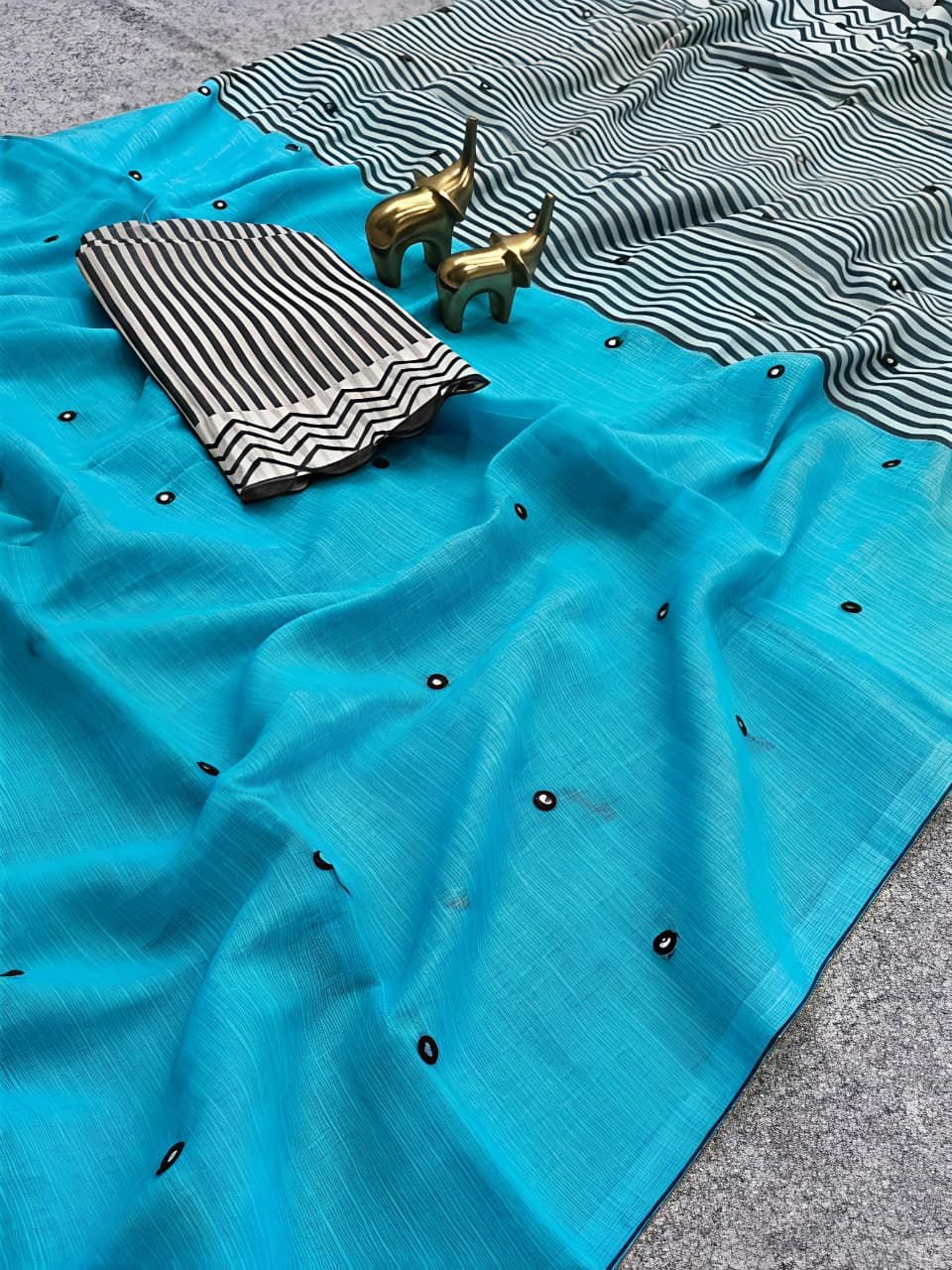 linen saree
